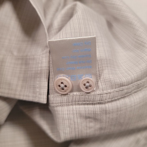 Twillory Untuck(able) Men's Button Down Long Sleeve Stretch Shirt M-L Gray - Picture 8 of 10